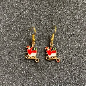 Small Santa Clause earrings $8